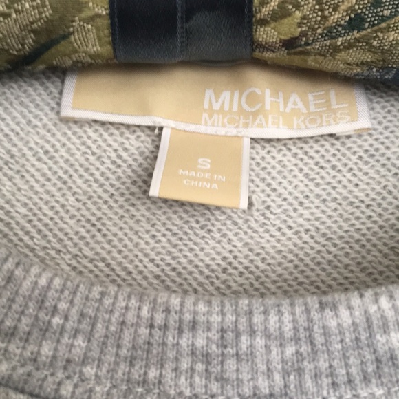 Michael Kors Gray Jewel Sweatshirt SZ S - Picture 3 of 6